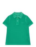 Sunfaded Pique Ss Rugger Tops T-shirts Polo Shirts Short-sleeved Polo Shirts Green GANT