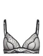 Emerveillee Wireless Triangle Bra Lingerie Bras & Tops Soft Bras Non Wired Bras Black Etam