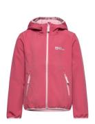 Fourwinds Jacket Kids Sport Fleece Outerwear Fleece Jackets Pink Jack Wolfskin