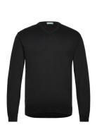 V Neck Sweater L/S Tops Knitwear V-necks Black United Colors Of Benetton