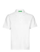 H/S Polo Shirt Tops T-shirts & Tops Polos White United Colors Of Benetton