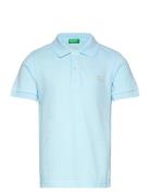 H/S Polo Shirt Tops T-shirts Polo Shirts Short-sleeved Polo Shirts Blue United Colors Of Benetton