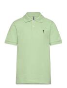 Kobprime Ss Polo Jrs Tops T-shirts Polo Shirts Short-sleeved Polo Shirts Green Kids Only