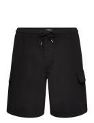 Cotton Ripstop Cargo Shorts Bottoms Shorts Cargo Shorts Black Mads Nørgaard