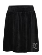 Diamante Velour Aline Skirt Dresses & Skirts Skirts Midi Skirts Black Juicy Couture