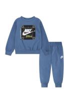 Nike Sportswear Utility Futura Crew And Pants Set Sets Tracksuits Blue Nike