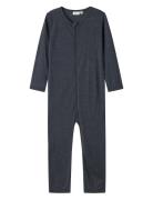 Nmmwang Wool Needle Nightsuit Solid Noos Pyjamas Sie Jumpsuit Navy Name It