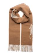 Big Pony Wool Scarf Accessories Scarves Winter Scarves Brown Polo Ralph Lauren