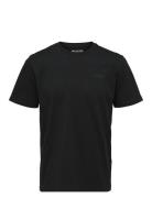 Slhaspen Logo Ss O-Neck Tee Noos Tops T-Kortærmet Skjorte Black Selected Homme