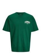 Jjebradley Varsity Back Tee Ss On Styd Tops T-Kortærmet Skjorte Green Jack & J S