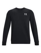 Ua Icon Fleece Crew Sport Sweatshirts & Hoodies Sweatshirts Black Under Armour