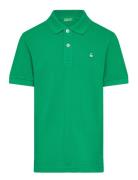 H/S Polo Shirt Tops T-shirts Polo Shirts Short-sleeved Polo Shirts Green United Colors Of Benetton