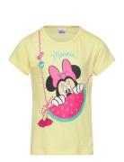 Tshirt Tops T-Kortærmet Skjorte Yellow Minnie Mouse