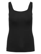 Cartime Tank Top Jrs Tops T-shirts & Tops Sleeveless Black ONLY Carmakoma