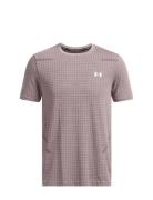 Vanish Seamless Grid Ss Sport T-Kortærmet Skjorte Grey Under Armour