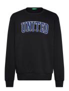 Sweater L/S Tops Sweatshirts & Hoodies Sweatshirts Black United Colors Of Benetton