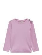 Kmgcheckie Life L/S Top Box Jrs Tops T-shirts Long-sleeved T-Skjorte Pink Kids Only