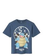 Nkmscotty Pokemon Ss Nreg Top Box Sky Tops T-Kortærmet Skjorte Blue Name It