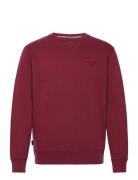 Essential Logo Crew Sweatshirt Tops Sweatshirts & Hoodies Sweatshirts Red Superdry