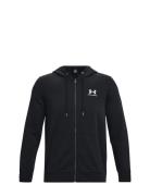 Ua Icon Fleece Fz Hood Sport Sweatshirts & Hoodies Hoodies Black Under Armour