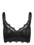 Lace Support+ Bralette Lingerie Bras & Tops Soft Bras Bralette Black Understatement Underwear