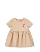 Livia Baby Dress Dresses & Skirts Dresses Casual Dresses Short-sleeved Casual Dresses Coral Liewood