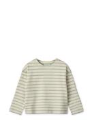 Farah Stripe Sweatshirt Tops T-shirts Long-sleeved T-Skjorte Cream Liewood