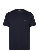 Emb Archive Shield Tshirt Tops T-Kortærmet Skjorte Navy GANT