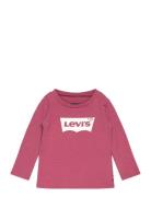 Levi's® Long Sleeve Batwing Tee Tops T-shirts Long-sleeved T-Skjorte Pink Levi's