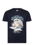 Qs Skull 69 Yth Tops T-Kortærmet Skjorte Navy Quiksilver