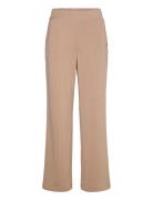 Jersey Pants - Sille Fit Bottoms Trousers Wide Leg Brown Coster Copenhagen