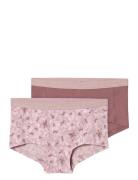 Nkfhipster 2P Mauve Flower Noos Night & Underwear Underwear Panties Pink Name It