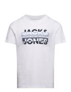 Jcoray Color Tee Ss Crew Neck Fst Jnr Tops T-Kortærmet Skjorte White Jack & J S