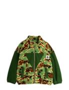 Fleece Zip Cardigan Outerwear Fleece Outerwear Fleece Jackets Green Mini Rodini