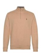 Double Knit Jersey-Lsl-Knt Tops Sweatshirts & Hoodies Sweatshirts Beige Polo Ralph Lauren