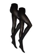 Pcnew Nikoline 90 Den Tights 2 Pack Noos Lingerie Pantyhose & Leggings Black Pieces