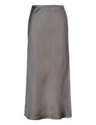 Cc Heart Skyler Mid-Length Skirt Knælang Nederdel Grey Coster Copenhagen