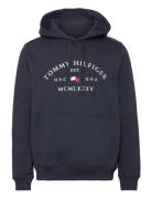 Nautical Arch Hoody Tops Sweatshirts & Hoodies Hoodies Navy Tommy Hilfiger