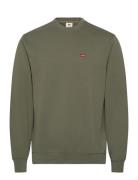 The Original Hm Crew Moss Oliv Tops Sweatshirts & Hoodies Sweatshirts Green LEVI´S Men