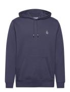 L/S Sticker Pete Pul Tops Sweatshirts & Hoodies Hoodies Blue Original Penguin