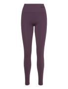 Hmltif Seamless High Waist Tights Sport Running-training Tights Seamless Tights Burgundy Hummel