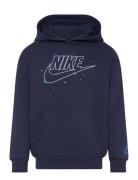 Nkb B Nsw Shine Flc Po Hoodie / Nkb B Nsw Shine Flc Po Hoodi Tops Sweatshirts & Hoodies Hoodies Navy Nike