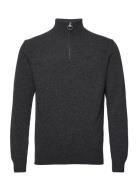 Barbour Essential Lambswool Half Zip Tops Knitwear Half Zip Jumpers Grey Barbour