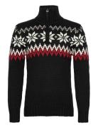 Myking Masc Sweater Tops Knitwear Half Zip Jumpers Black Dale Of Norway