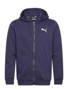 Ess Small Logo Fz Hoodie Fl Sport Sweatshirts & Hoodies Hoodies Navy PUMA