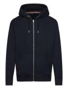 Essential Logo Zip Hoodie Tops Sweatshirts & Hoodies Hoodies Navy Superdry