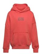 Fleece Po Hoodie Tops Sweatshirts & Hoodies Hoodies Red Converse