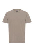 Cotton Jersey Dye Frode Tee Tops T-Kortærmet Skjorte Beige Mads Nørgaard