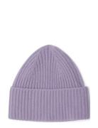 Olive Knitted Beanie Accessories Headwear Hats Beanie Purple Garbo&Friends