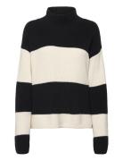 Chunky Loose High Neck Sweater Tops Knitwear Jumpers Black Calvin Klein Jeans